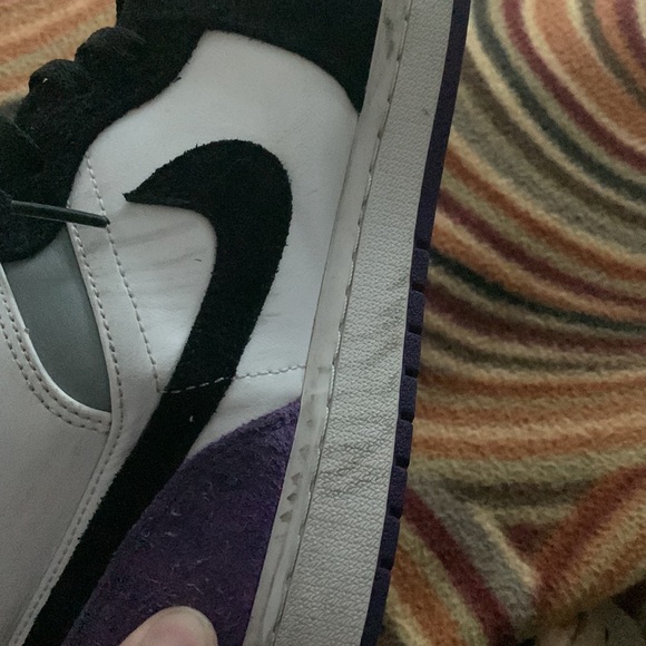 Air Jordan 1 mid top men’s size 11 purple/black - Picture 8 of 8